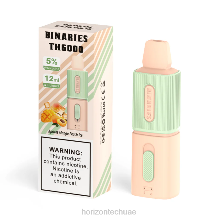 HorizonTech Binaries Cabin th6000 القابل للتصرف 12 مل مشمش، مانجو، خوخ، مثلج HLP04104 | Horizon Tech Vape Coils