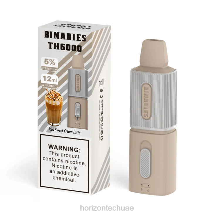 HorizonTech Binaries Cabin th6000 القابل للتصرف 12 مل لاتيه كريمة حلوة مثلجة HLP04124 | Horizon Tech Vape Coils