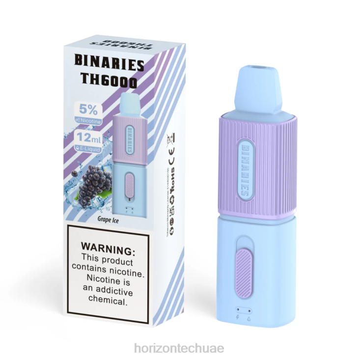 HorizonTech Binaries Cabin th6000 القابل للتصرف 12 مل جليد العنب HLP0496 | Horizon Tech Vape Tank