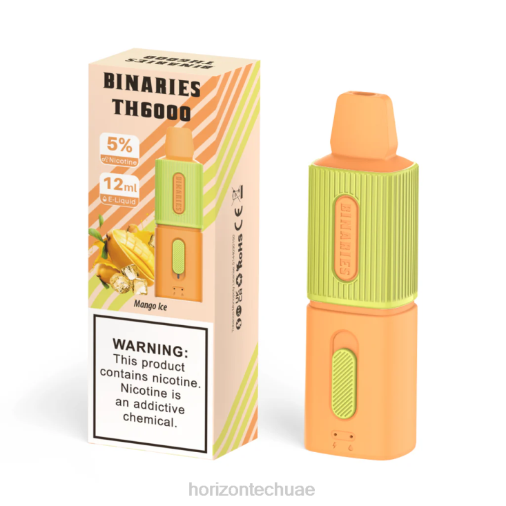HorizonTech Binaries Cabin th6000 القابل للتصرف 12 مل جليد المانجو HLP0499 | Horizon Tech Vape